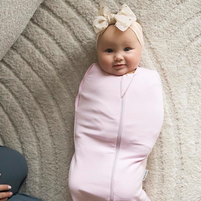 Tiny Twinkle Baby Sleep Sack 6-12 Months 1.0 TOG, Cotton & Elastane Wearable Blanket, Swaddle Transition Micro-Fleece, Machine Washable (Orchid)