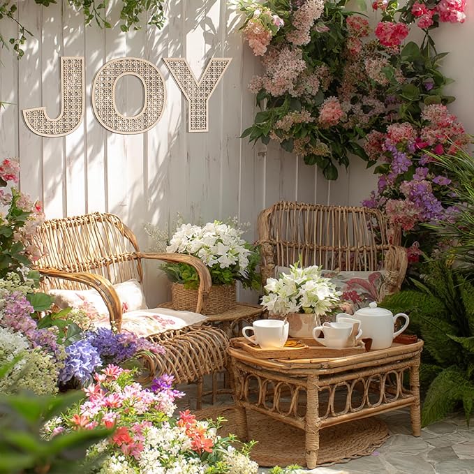 Large Boho Wooden Rattan Letters 12 inch for Nursery Decor Wood Letter Z Wall Decors for Baby Girl Boy Bedroom Home Rustic Name Sign Birthday Wedding Decorative Letters