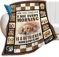 Golden Retriever Dog Print Blanket Best Dog Pet Animal Throw Blankets for Couch Sofa Stuff Decor Gifts Lightweight Soft Cozy Fleece Plush Warm Flannel Bedding for Lover Man Woman Teen Adults 50"x60"