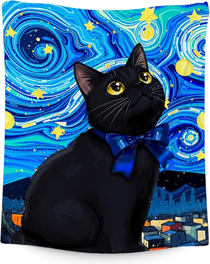 Kids Blanket - Cat Blankets for Cat Lovers - Lightweight Flannel Soft Cute Throws Gifts for Room Decor/Bed/Sofa - 50"x60"