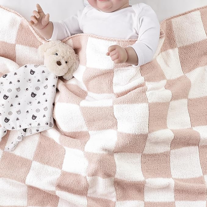 CREVENT Cozy Plush Baby Security Blanket, Loveys for Baby Girls and Boys, Birthday (Dog + Lion)
