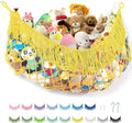 Stuffed Animal Hammock - Extra Large 63'' Long, Stuffed Animal Storage, stuffed animal Holder net, Toy Hammock Large, Toy Storage Hanging Organizer - Lemon yellow