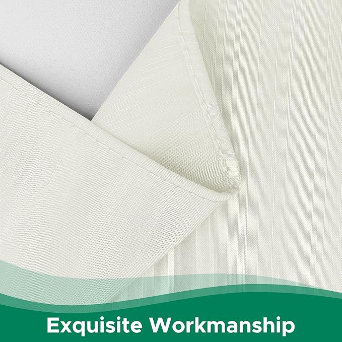 Biscaynebay Wrap Around Bed Skirts for King & Cal King Beds 15" Drop, Ivory Adjustable Elastic Dust Ruffles Easy Fit Wrinkle & Fade Resistant Silky Luxurious Fabric Machine Washable
