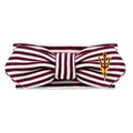 Creative Knitwear Arizona State Sun Devils Infant Girls Maroon/White Striped Hair Knot Headband Embroidered Logo - Size Newborn - 4T