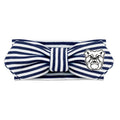Creative Knitwear Butler Bulldogs Infant Girls Navy/White Striped Hair Knot Headband Embroidered Logo - Size Newborn - 4T