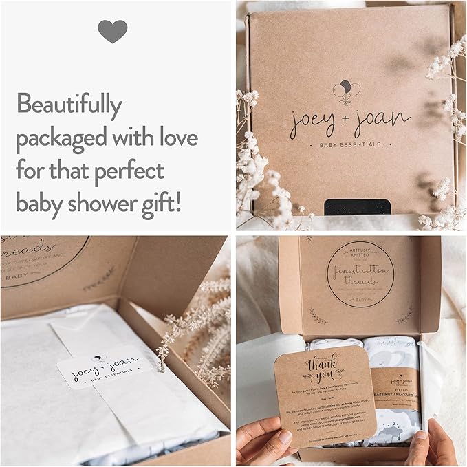 Joey + Joan Bassinet Sheets for Chicco LullaGo Nest & Primo, Close to You 3-in-1, Next2Me - Soft 100% Cotton - Light + Dark Sage Green - 2 Pack
