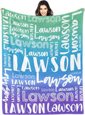 Dr.TOUGH Personalized Blankets with Name Customized Baby Blankets for Girls Boys Adults Monogrammed Blankets and Throws Christmas Birthday Mothers Valentines Day Gift (Z-Colorful 07, 50''×60'')