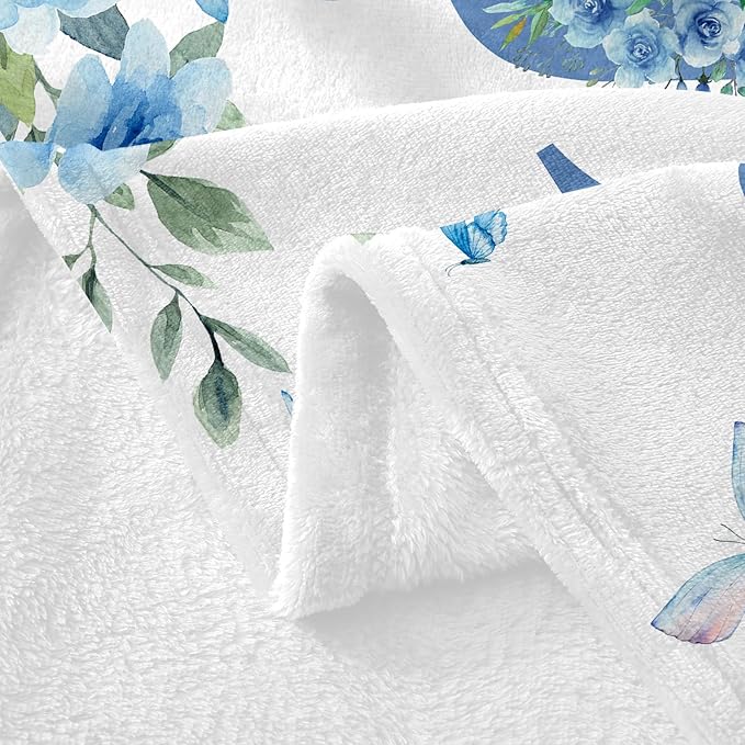 Ships Next Day, Personalized Baby Blankets, Custom Baby Blanket with Name for Girls,Gift for Chrismas Birthday Memorial Day, Customized Flannel Blanket for Kids Adults 32"X48"