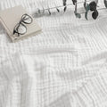 Comfy Cubs Muslin Blanket for Adults Queen 90" x 90" - 6 Layer Soft, Breathable & Lightweight Muslin Adult Blanket - Machine Washable & Designed in The US Bedding for All Seasons - White
