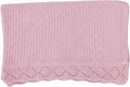 Baby Knit Blanket, 100% Cotton Waffle Patterns, Soft, Cozy, Lightweight Swaddle for Newborn & Infant Swaddling Beige Neutral, Perfect Baby Shower Ideas Pink 28x36