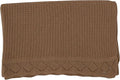 Baby Knit Blanket, 100% Cotton Waffle Patterns, Soft, Cozy, Lightweight Swaddle for Newborn & Infant Swaddling Beige Neutral, Perfect Baby Shower Ideas Mocha 30x30