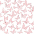 3D Gold Butterfly Wall Decor 3 Sizes 4 Styles Butterfly Party Decorations Cake Decorations Removable Stickers Wall Decor Room Mural Metallic Kids (Pink, 96Pcs)