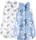 Yoofoss Fleece Baby Sleep Sack 2 Pack 1.5 Tog Baby Wearable Blanket with 2-Way Zipper