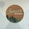 Custom Woodland Theme Nursery Name Sign for Kids Room Decor (23")