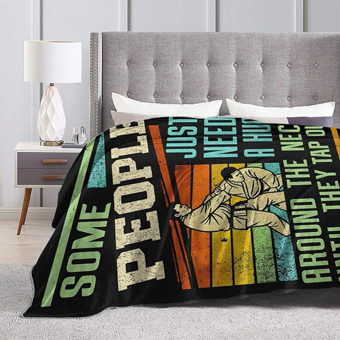 Wrestling Fleece Blanket Sports Wrestle Throw Blankets for Girls Boys Super Soft Warm Flannel Vintage Throws Gifts for Men Women Cozy Fuzzy Plush Stuffed Couch Bed Bedding Decor 80"x60"