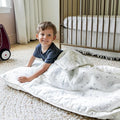 Makemake Organics GOTS Certified Organic Cotton Nap Mat with Detachable Pillow for Kids Soft Sleeping Bag for Toddlers, Boys, Girls - Ideal for Daycare, Preschool, Kindergarten