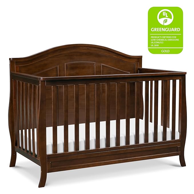 DaVinci Emmett 4-in-1 Convertible Crib in Espresso, Greenguard Gold Certified