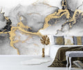 Black Gold Marble Wallpaper Peel and Stick for Living Room Office 157"x108"