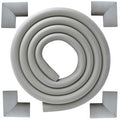 M2cbridge U Shape Extra Thick Furniture Table Edge Protectors Foam Baby Safety Bumper Guard 6.5 Ft (Grey with 4 Corners)