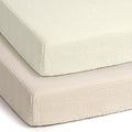 lulumoon Pack and Play Sheets Muslin: Cotton Fitted Sheets for 4moms Pack N Play - Soft Playard Sheets for Boys and Girls 2Pack