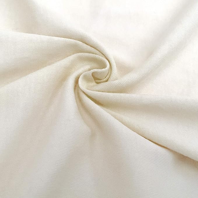 American Baby Company 2 Pack 100% Natural Cotton Fitted Cradle/Bassinet Sheets 36" x 18" - Soft, Breathable & Hypoallergenic Bed Sheets, Ecru, Neutral for Boys & Girls