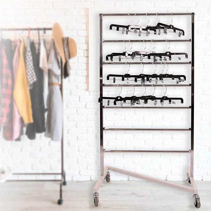SSWBasics Z-Truck Clothing Hanger Storage System - Efficiently Organize Dress Hangers, Skirt, and Pant Hangers - 30" W x 22" D x 60½"H - Ideal for Retail, Resale, and Thrift Stores