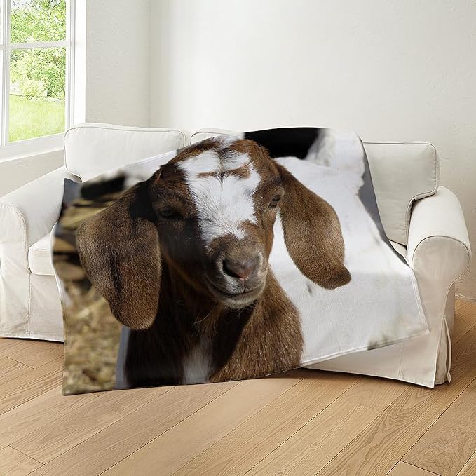 CafePress Cute Kid Goat Throw Blanket Super Soft Fleece Plush Throw Blanket, 60"x50"