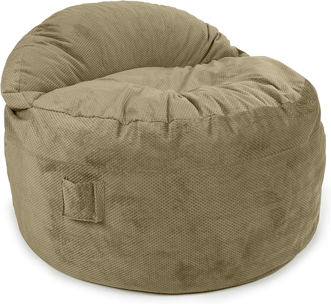 CordaRoy's NEST Gaming Bean Bag Chair-Convertible Bean Bag Chair -Washable Chenille Cover with Pockets for Remote, Controllers-for Living Room,Basement-King Size-Moss|Made in The USA