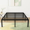 18 Inch King Bed Frame Heavy Duty Metal Platform No Box Spring Needed, Maximum Storage, Easy Assembly, No Noise, Black