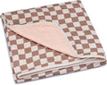 Parker Baby Muslin Blanket | 100% Soft Cotton Toddler Quilt & Baby Muslin Swaddle | Gender Neutral Design 47" x 47" Blanket