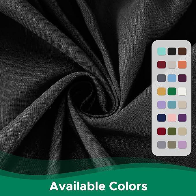 Biscaynebay Wrap Around Bed Skirts for Full & Full XL Beds 15" Drop, Black Adjustable Elastic Dust Ruffles Easy Fit Wrinkle & Fade Resistant Silky Luxurious Fabric Machine Washable