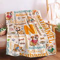 Personalized Custom Bulldog Blanket Gifts for Kids Boys Girls with Name - Customized Bulldog Super Soft Lightweight Flannel Sheets Decor for Crib Nap Couch - 50"x60" for Teens