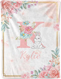 Ship Next Day, Personalized Baby Girl Blanket Gifts with Name, Custom Baby Blankets for Girls, Newborn Receiving Swaddle Blanket, Customized Kids Blankets for Babies Shower Birthday