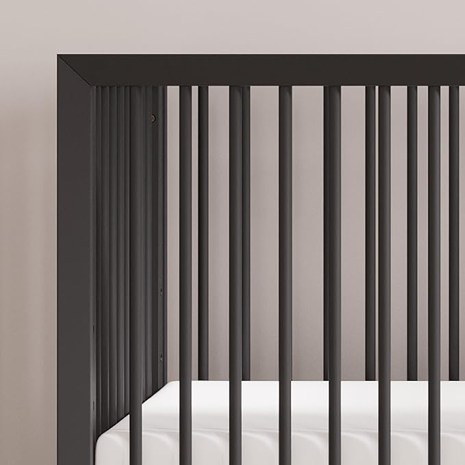 Child Craft Cranbrook 3-Piece Nursery Set, Includes 4-in-1 Convertible Crib, Dresser and Chest, Crib Grows with Your Baby (Ebony)