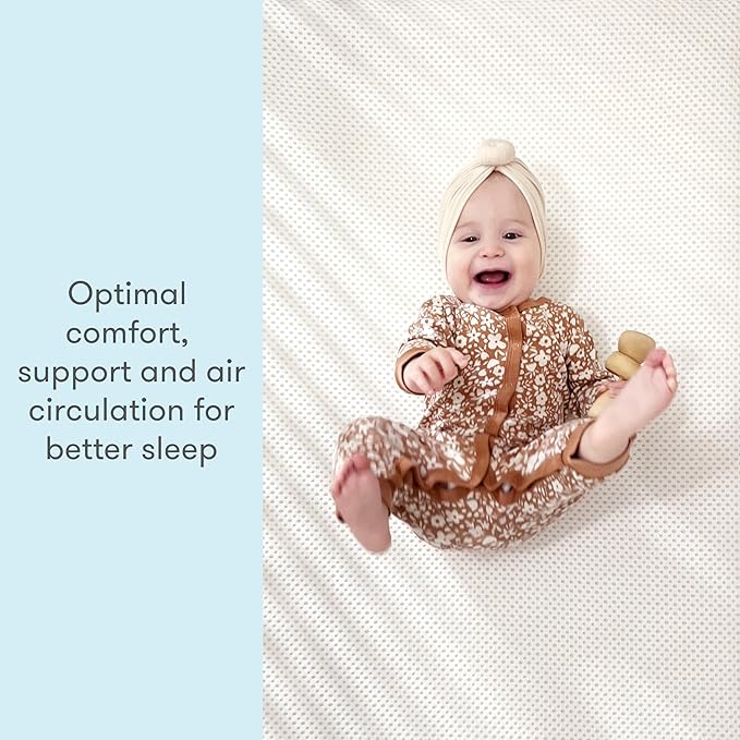 Newton Baby Essential Crib Mattress - Safe, Ultra-Breathable & Machine Washable Infant Crib Mattress, Removable Cover, Thick Cushion - White