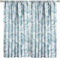Turtle Starfish Curtains,Coral Starfish Seashell Beach Sea Seashell Theme Pattern Blackout Print Home Bedroom Living Room Window Treatmen 2 Panel Set 42x45 Inch