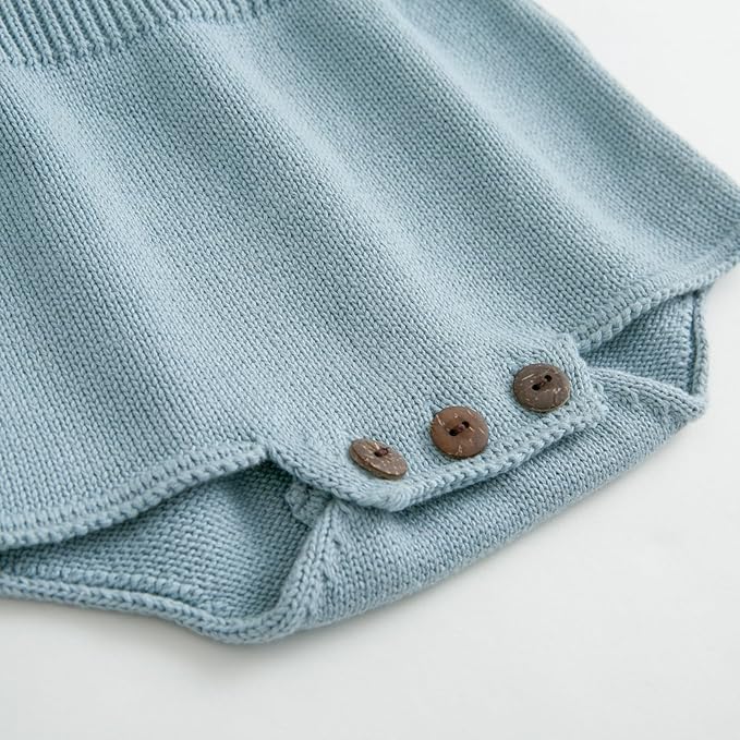 Simplee kids Baby Girl Knit Romper Fall Sleeveless Pompoms Rompers Newborn Little Girl Overall Jumpsuit Outfits