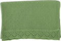 Baby Knit Blanket, 100% Cotton Waffle Patterns, Soft, Cozy, Lightweight Swaddle for Newborn & Infant Swaddling Beige Neutral, Perfect Baby Shower Ideas Green 28x36