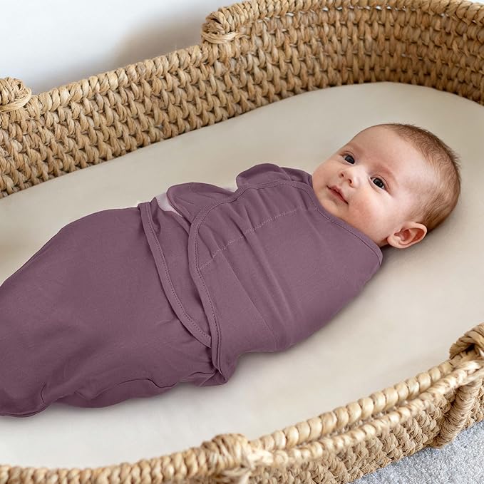GLLQUEN BABY Girl Swaddles 0-3 Months - 3 Pack Baby Swaddles Sack for Newborn, Infant Sleep Sack, Easy Swaddling Wrap, Soft Color Gradient, Nursery Swaddle Blankets Essentials