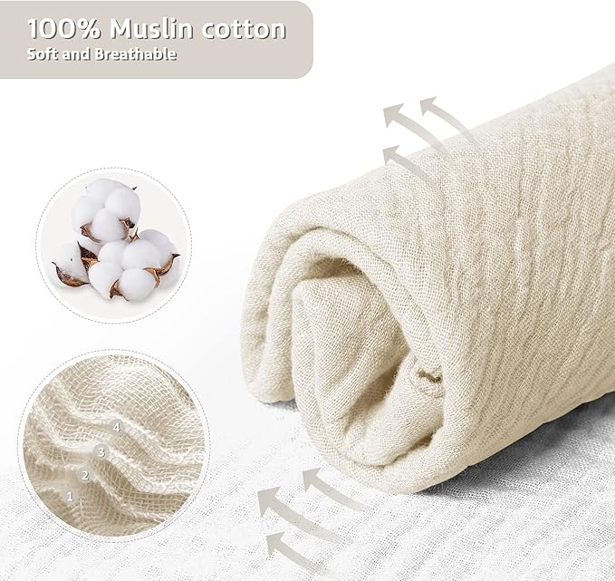 lulumoon Lovey for Babies Muslin: Snuggle Puppy Security Blanket for Self-Soothe - Newborn Gift for Baby Shower