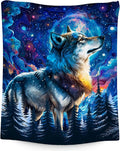 Boys Blanket Wolf Blankets Gifts for Kids - Flannel Soft Cool Throws for Office, Sofa - 30"x40"