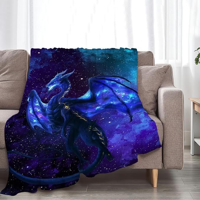 Tijuboni Dragon Throw Blanket Dragon Gifts for Boys Girls Men Women Kids Adults Soft Flannel Fleece Blanket for Couch Sofa Bed Home Decor 40"x50"