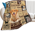 Golden Retriever Blanket Gifts and Decor - Cute Dog Throw for Girls, Women, Kids, Adults - Soft Warm Cozy Fleece for Couch, Sofa, Bed 60"x50"