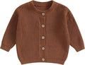 Newborn Baby Boy Girl Knit Sweater Cardigan Winter Warm Button Down Sweatshirt Top Outfit Cute Infant Fall Clothes