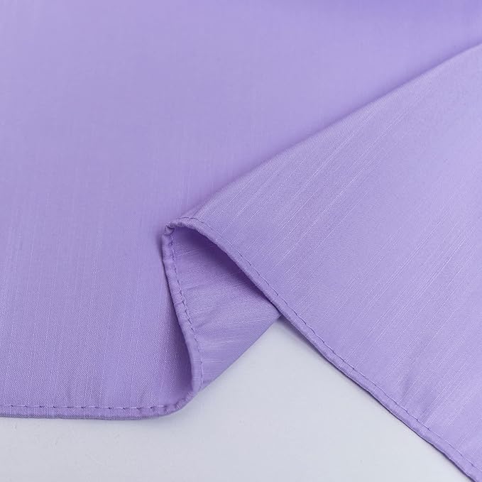 Biscaynebay Wrap Around Bed Skirts for King & Cal King Beds 15" Drop, Lavender Adjustable Elastic Dust Ruffles Easy Fit Wrinkle & Fade Resistant Silky Luxurious Fabric Machine Washable