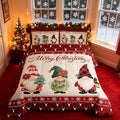 Merry Christmas Kids Comforter Set Full Size,Deer Antler Santa Claus Bedding,Girls Boys Adults Bedroom/Xmas Cabin Decor,Snowflake Pine Trees Plaid Down Comforter,Rustic Duvet Insert,2 Pillowcases