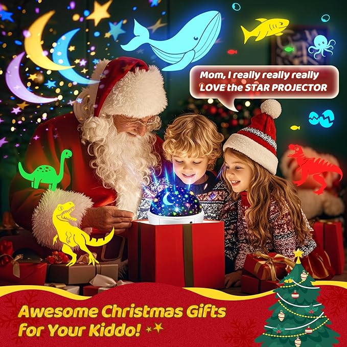 Dinosaur Toys for Kids 2-7, 【Remote+3 Films+93 Effects】 Dinosaur Toys for Kids 3-5, 【3 Timer+5 Brightness】 Baby Sensory Toys, Toddler Sensory Toy, Dinos Toys, 3 Year Boy Birthday Gifts