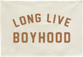 Long Live Boyhood Canvas Banner-Nursery Hanging Rectangular Poster Flag Sign Art for Baby Kids Boy,Nursery Playroom Boyroom Babyroom Decoration,Christmas Gift Idea for Boys 28.5"L x 20"W