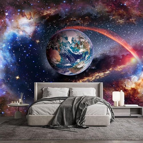 -Colorful Star Bright Star Bedroom Living Room Wallpaper XT13 L 180" x 115"