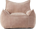 Giant Bean Bag Chair Sofa for Adults Teens, Comfy Corduroy Large Bean Bag Chairs with Armrests for Bedroom Living Room, Adult BeanBag Lazy Sofa Couch Chairs with Filler Included